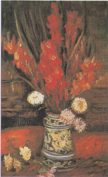 Vincent Van Gogh Vase with Red Gladioli china oil painting image